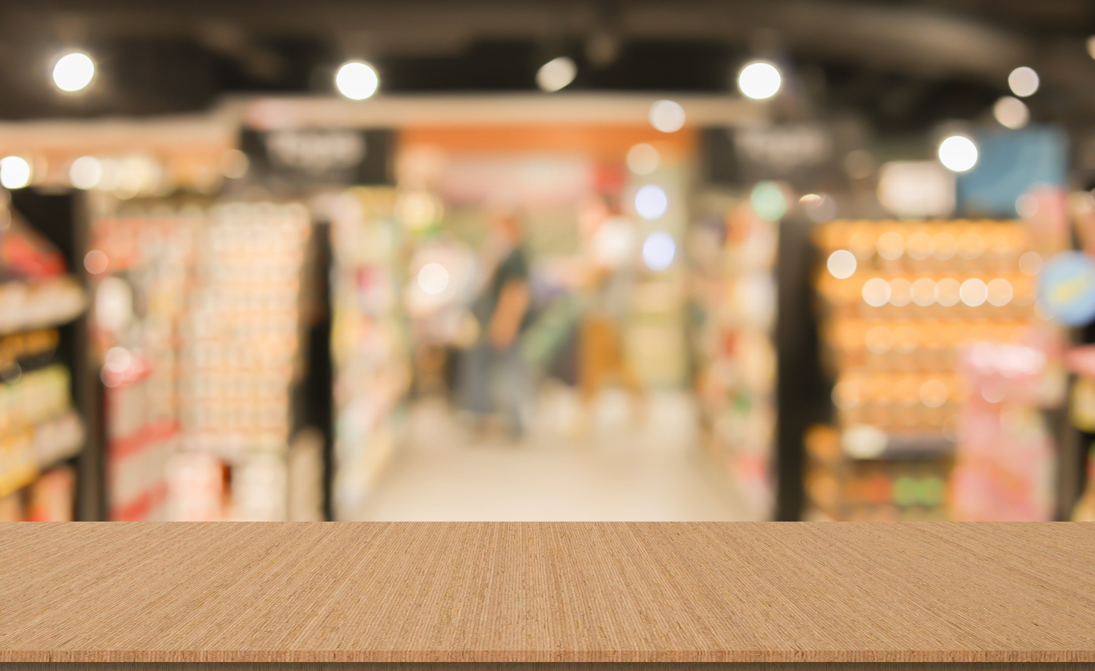 Empty grocery shelf phantom