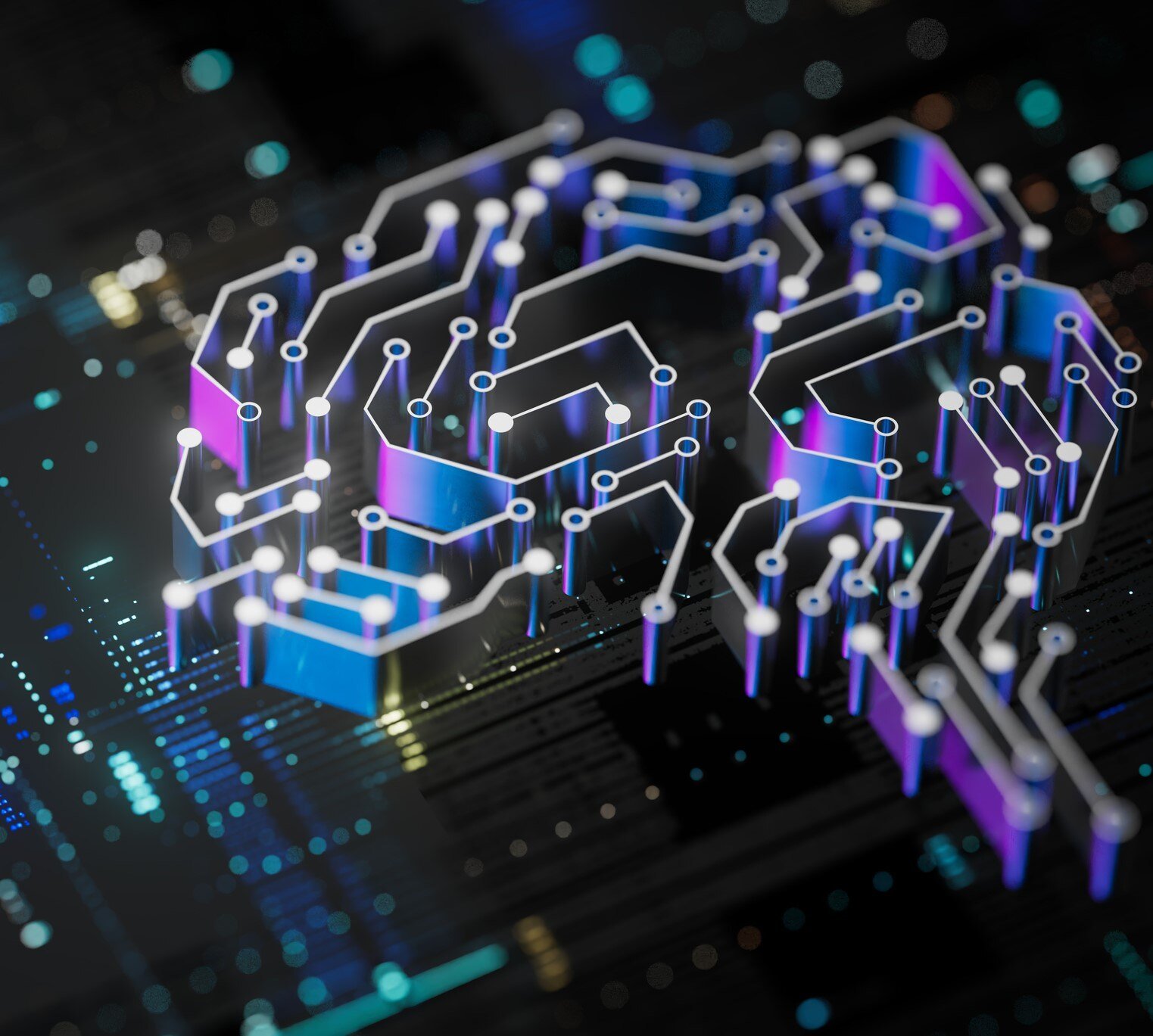 AI brain in computer