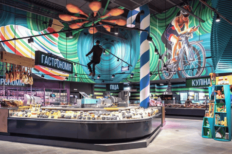 Fozzy Group supermarket showcasing improved forecast accuracy through optimized product assortments.