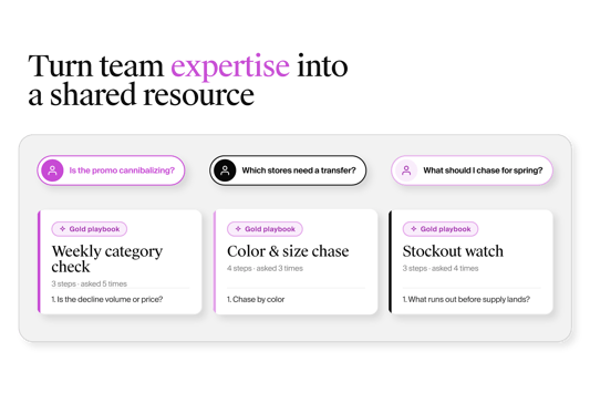 Turn team expertise into a shared resource