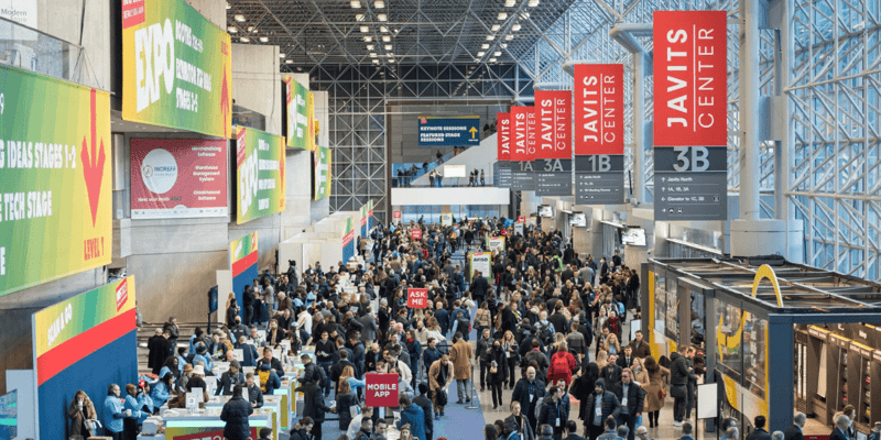 Crowded view at NRF 2025 in Javits Center