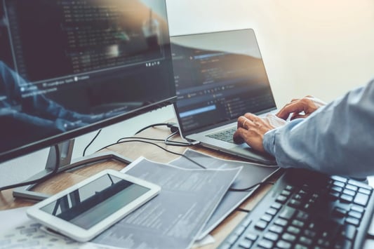 Proactive cybersecurity monitoring preventing retail data breaches.