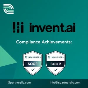 Invent.ai security and data protection badge.