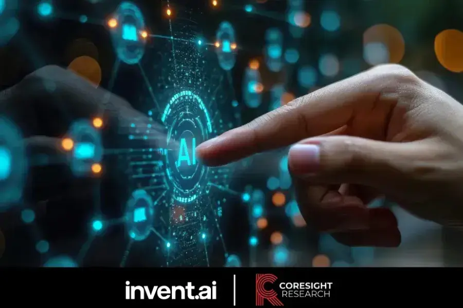 person using touchscreen pointing at AI and how it redefines retail