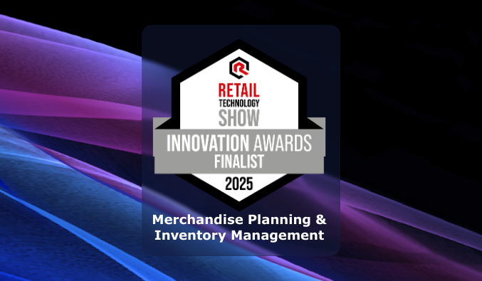 Retail Technology Innovation Awards finalist badge recognizing excellence in inventory management and the retail tech stack.