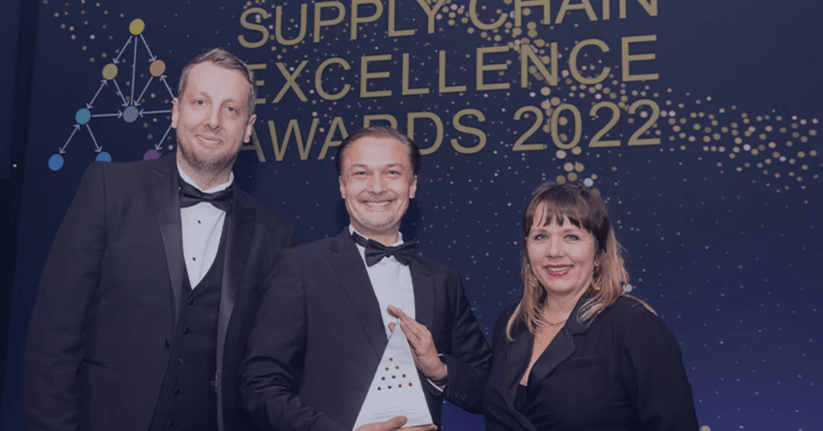 invent.ai wins supply chain excellence award