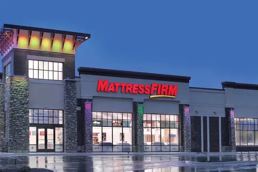 Mattress Firm storefront, symbolizing its partnership with invent.ai to enhance retail supply chain efficiency using AI forecasting