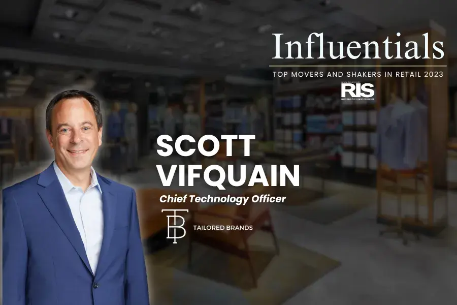 Scott Vifquain, Chief Technology Officer at Tailored Brands, featured in the RIS 
