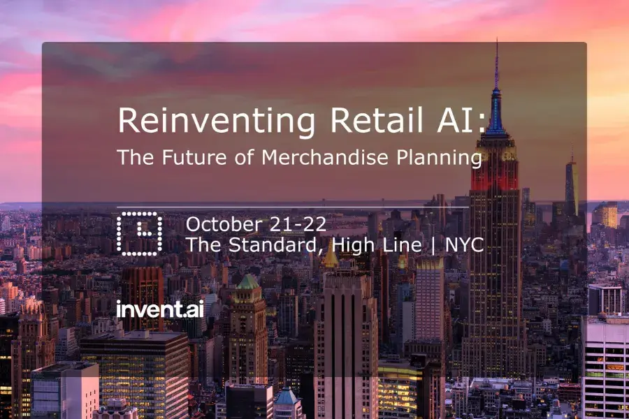 Retail AI event on merchandise planning by invent.ai, October 21–22 at The Standard, High Line, NYC.