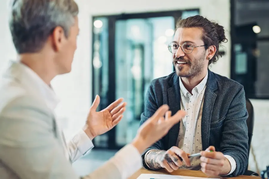 Retail team discussing AI-driven inventory planning solutions.