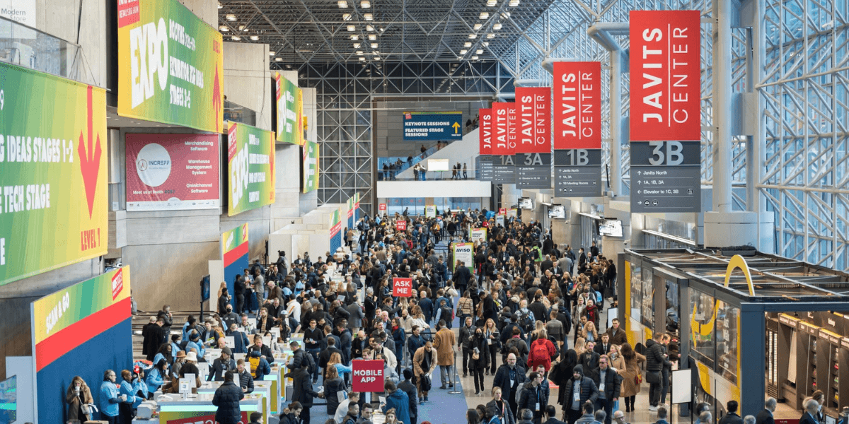 Crowded view at NRF 2025 in Javits Center
