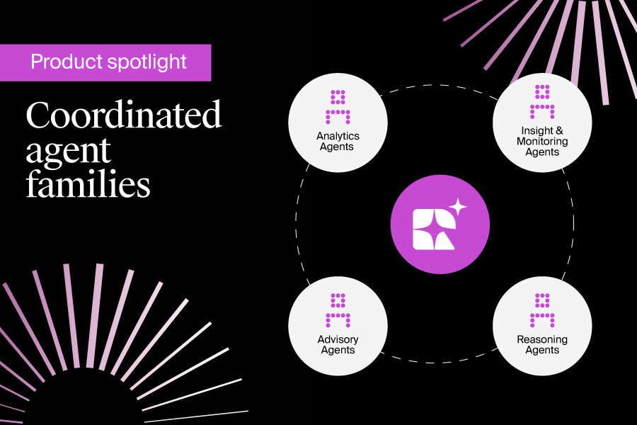 Invent.ai's coordinated agent families includes analytics, insights and monitoring, advisory and reasoning agents.