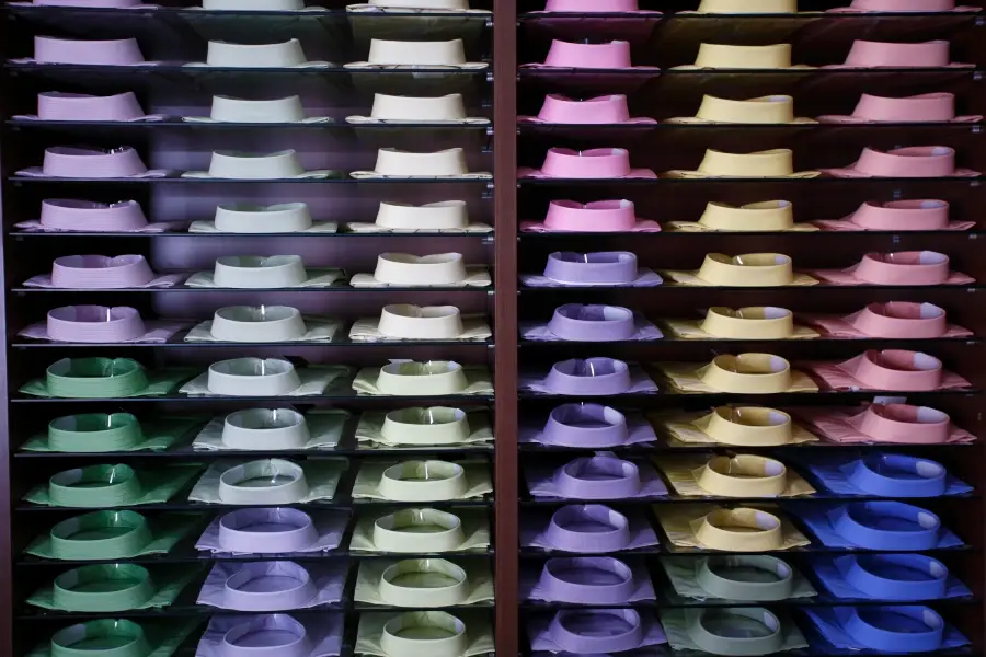 Dress shirt options illustrating how consumer behavior data informs localized assortment decisions.